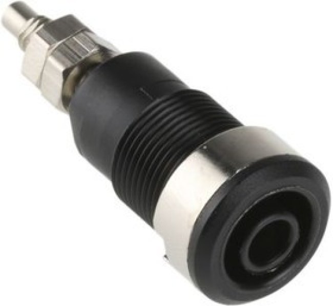 49.7043-21, Black Female Banana Plug Solder 1kV
