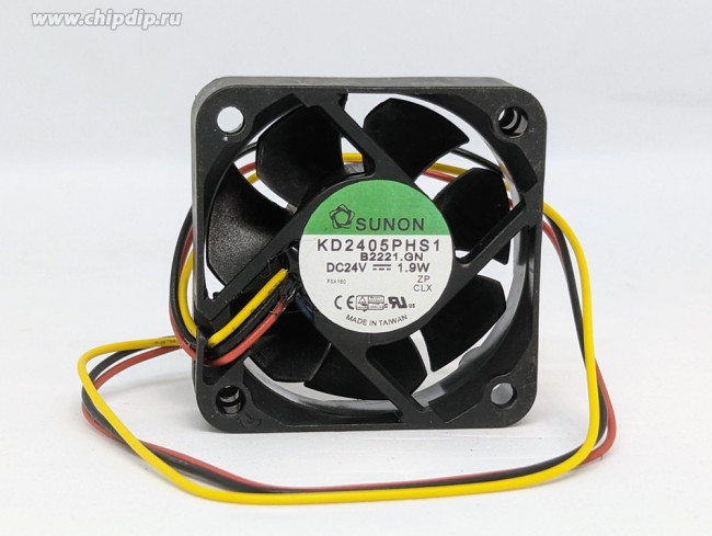 Вентилятор Sunon KD2405PHS1 DC 24v 1.9A 3pin 50x15
