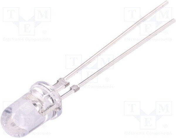 OSI5CA5111Y, ИК-передатчик, 5мм, прозрачная, 60мВт, 15°, -p макс: 940нм, THT OSI5CA5111Y, ИК-передатчик, 5мм, прозрачная, 60мВт, 15°, -p макс: 940нм, THT