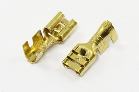 Клемма розетка, 6,4x0,8, 2,5-6мм2, латунь, замок Клемма розетка, 6,4x0,8, 2,5-6мм2, латунь, замок