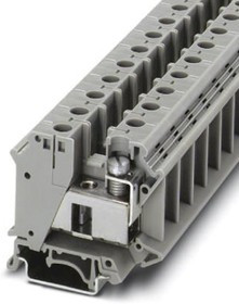 3074088, UTI 35 Series Grey DIN Rail Terminal Block, 0.75 35mm², Single-Level, Screw Termination 3074088, UTI 35 Series Grey DIN Rail Terminal Block, 0.75 35mm², Single-Level, Screw Termination