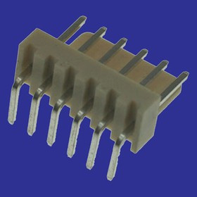 WF-06R PITCH 2.54MM, Разъем питания 6 контактов, вилка угловая на плату, шаг 2,54мм