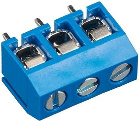 KLS2-306V-5.00-03P-2S (DG306-5.0-03P-12), Клеммник винтовой, 3-контактный, 5мм, прямой KLS2-306V-5.00-03P-2S (DG306-5.0-03P-12), Клеммник винтовой, 3-контактный, 5мм, прямой