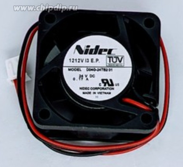 Вентилятор Nidec 0328V E3 D04G-24TS2 2pin 24V 0.17A 40x20