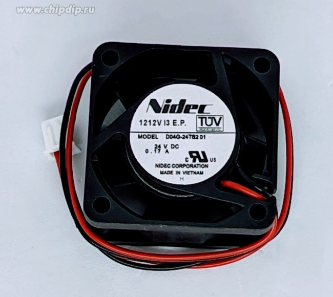 Вентилятор Nidec 0328V E3 D04G-24TS2 2pin 24V 0.17A 40x20