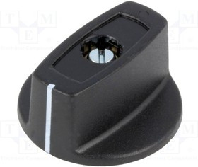 A2431060, Ручка, с указателем, ABS, Диаметр оси 6мм, -31x16мм, черный