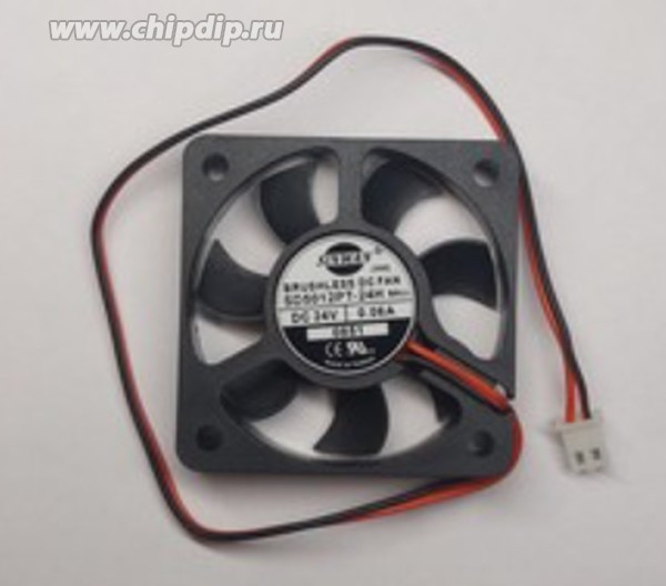 Вентилятор Sinwan SD5012PT-24H 24V 0.06A 50x12 50x10 квадрат-круг 2 pin стандарт