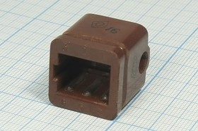 Прямоугольная соединительная розетка, 6гнёзд, РШАГ6; №13126 гн ПрС\\ 6HC\\\РШАГ6