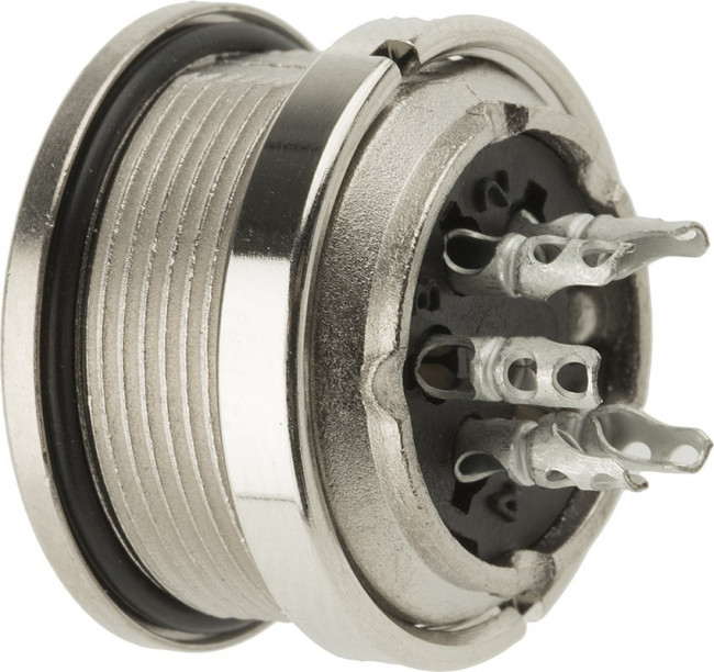 C091-31N005-1002, Amphenol C 091 D Series, 5 Pole Din Socket Socket, 5A, 300 V ac/dc IP67