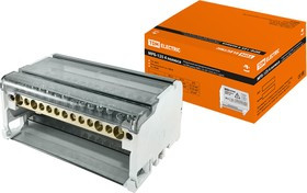 Модульный распределительный блок на DIN-рейку МРБ-125 4П 125А 4х11 групп TDM