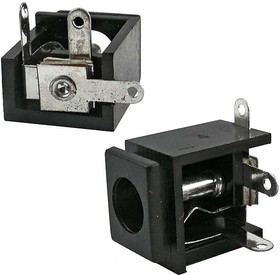 DC-009 2.4mm, Разъём питания штырьковый DC-009 2.4 мм, монтаж на плату