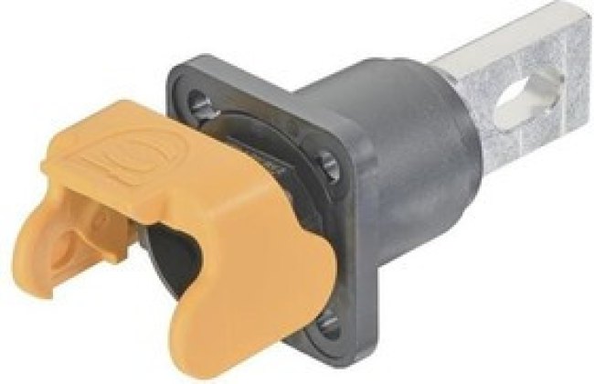 09930011323, Heavy Duty Power Connectors Han S 120 Bulkhead Mount black M18 w/ male contact busbar (w/ unlocking 09930011323, Heavy Duty Power Connectors Han S 120 Bulkhead Mount black M18 w/ male contact busbar (w/ unlocking