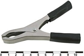 8-0041 black, Зажим-крокодил 8-0041 под пайку/обжим, 50 А, черный