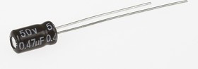 ECAP (К50-35 мини), 0.47мкФ, 50 В, 4х7мм, Конденсатор электролитический алюминиевый миниатюрный ECAP (К50-35 мини), 0.47мкФ, 50 В, 4х7мм, Конденсатор электролитический алюминиевый миниатюрный