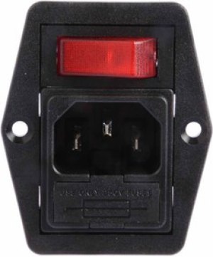 BVB01/Z0000/02, Разъем: питания AC, гнездо, "папа", 10А, 250ВAC, IEC 60320, UL94V-0