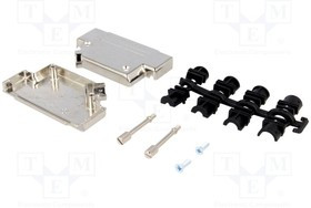 D45ZK37-K, Корпус: для разъемов D-Sub, D-Sub 37pin, D-Sub HD 62pin, UNC4-40