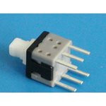 Кнопка мини PSM6-1-0 с фиксатором., Кнопка