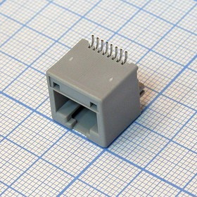 TJ8P8C розетка в плату 01 5227 SMT, RJ45