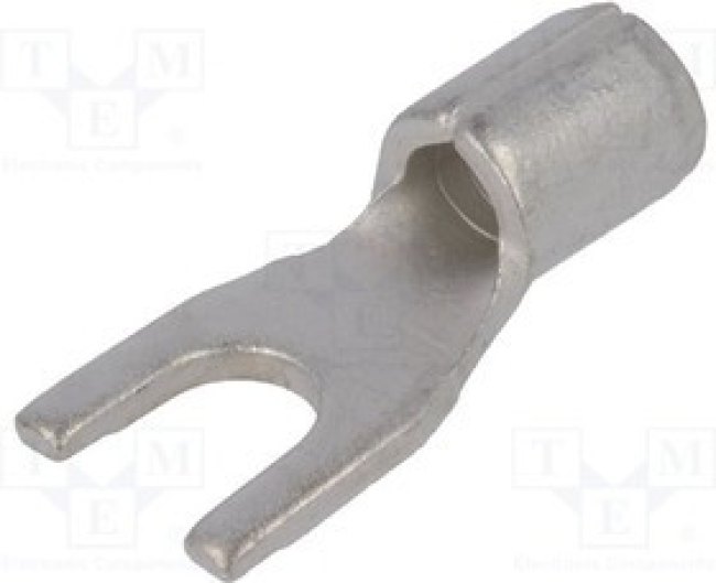 ST-093/4, Наконечник: вилка, M3, 1,5-2,5мм2, обжим, на провод, луженые, медь