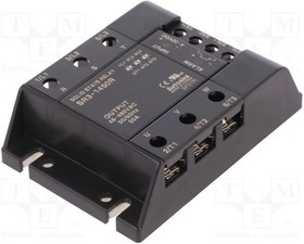 SR3-1450R, Реле: полупроводниковое, Uупр: 4-30ВDC, 50А, 48-480ВAC, 3-фазный