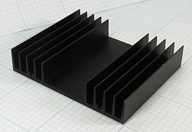 Радиатор охлаждения 100x120x 24, F06, Al, черный, BLA239-100