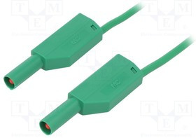 SLK410-E/N-20025, Измерительный провод, 19А, с осевым гнездом 4мм, Uном: 1кВ, Дл: 2м