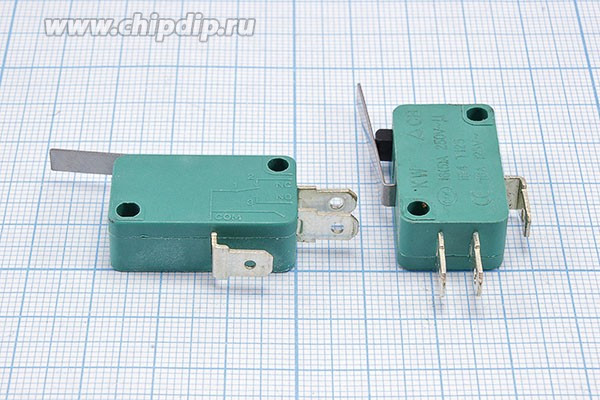 Переключатель концевой(путевой) 29x10 x16, 220, 5, ON-(ON), L27, MSW-02B[Z]; Q-945 ZG ПКонц 29x10 x16\220\ 5\ON-(ON)\\ L27\MSW-02B[Z]\