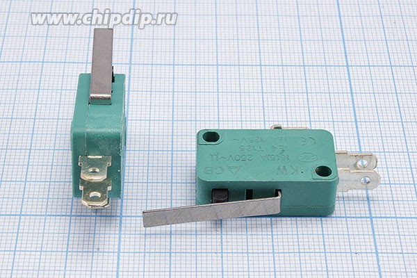 Переключатель концевой(путевой) 29x10 x16, 220, 5, ON-(ON), L27, MSW-02B[Z]; Q-945 ZG ПКонц 29x10 x16\220\ 5\ON-(ON)\\ L27\MSW-02B[Z]\