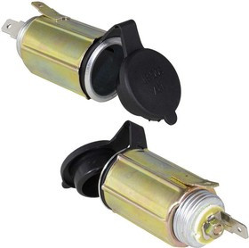 TD-54, Розетка прикуривателя , 12 В, с крышкой, корпус латунь