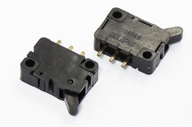 Микропереключатель, размер 20x 7 x10, 3А, переключение ON-(ON), размер концевика 44332, MJ-607Y