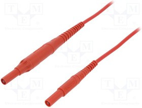 MSFKB4411150-RT, Измерительный провод, 8А, Дл: 1,5м, красный, Сечен.провода: 1мм2