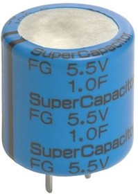 FGH0H105ZF, Конденсатор электролитический, 1Ф, 5,5ВDC, ESR 35Ом, THT