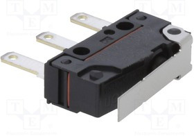 D2SW-P2L1T, Микропереключатель SNAP ACTION, с рычагом, SPDT, 2A/250ВAC, IP67