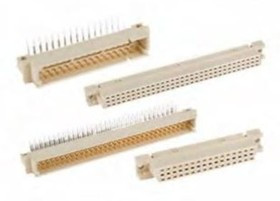 BPS8B96ACD200Z1LF, DIN 41612 96 Way 2.54mm Pitch, 3 Row, Vertical DIN 41612 Connector Receptacle