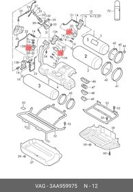 3AA959975, Клапан электромагнитный давления газа (метан) VAG