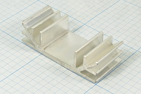 Охладитель (радиатор охлаждения) 70x 30x 19, тип E04, аллюминий, KRA4463/30, серый