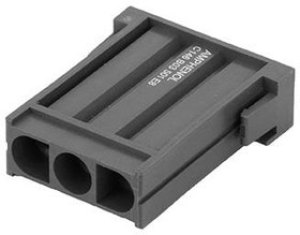 C146 B03 501 E8, Heavy Duty Power Connectors Socket modul 3pol coax
