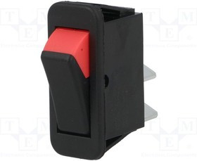 AE-C1300XBAAA, ROCKER; SPST; Pos: 2; ON-OFF; 16A/250VAC; black-red; none; 1300