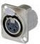 NC4FD-LX, XLR Connectors Recpt DLX 4 pin F solder nickel/silver