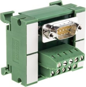 2962777, 9-Contact Male Interface Module, D-sub Connector, DIN Rail Mount, 2.5A 2962777, 9-Contact Male Interface Module, D-sub Connector, DIN Rail Mount, 2.5A