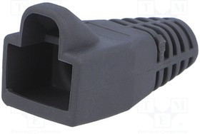 MHRJ45SRB-DG, Корпус вилки RJ45, 6мм, Цвет: темно-серый