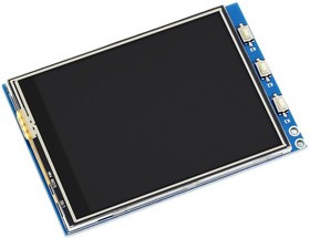 3.2inch RPi LCD (C), TFT дисплей 320×240px с резистивной сенсорной панелью для Raspberry Pi, SPI 125