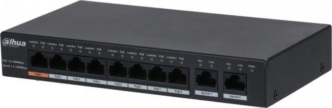 Коммутатор Dahua DH-PFS3010-8GT-96 10G Коммутатор Dahua DH-PFS3010-8GT-96 10G