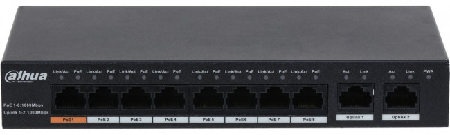 Коммутатор Dahua DH-PFS3010-8GT-96 10G Коммутатор Dahua DH-PFS3010-8GT-96 10G