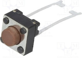 TL59AF100Q, Микропереключатель TACT; SPST; Пол: 2; 0,05A/12ВDC; THT; нет; 0,98Н