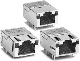 J0G-0007NL, Modular Connectors / Ethernet Connectors 1x1 LOW PROFILE , 10/100