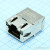 J0G-0007NL, Modular Connectors / Ethernet Connectors 1x1 LOW PROFILE , 10/100