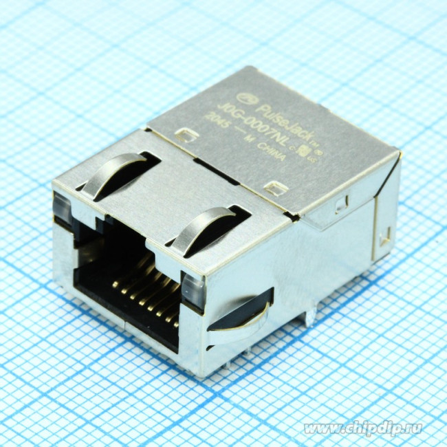 J0G-0007NL, Modular Connectors / Ethernet Connectors 1x1 LOW PROFILE , 10/100
