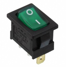 RA111C1021-136, Rocker Switches 16A 125VAC 4.8mm Tab Off-On