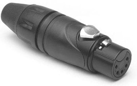 AX5FB-AU, XLR Connectors 5 Pole Socket F Plug XLR AX Audio Cable Conn Black finish gold contact plating AX5FB-AU, XLR Connectors 5 Pole Socket F Plug XLR AX Audio Cable Conn Black finish gold contact plating